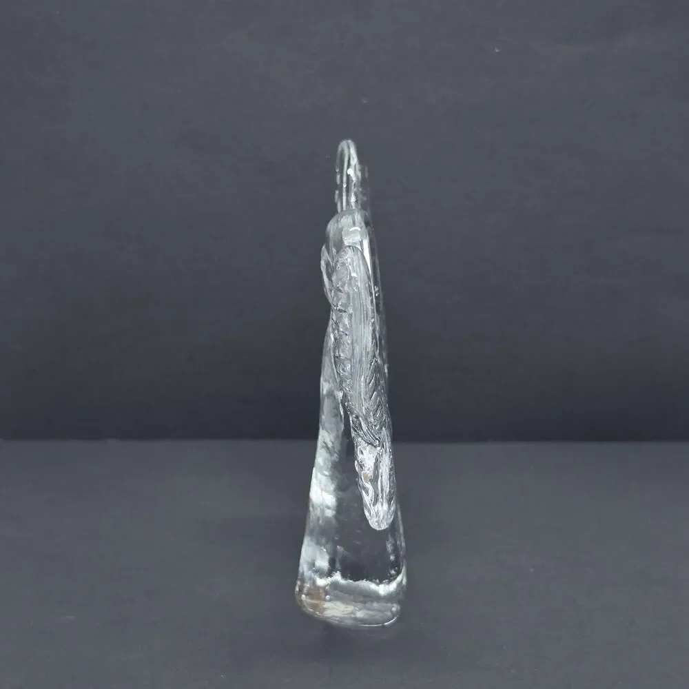 VTG Kosta Boda Swedish Art Glass Textured Angel Figurine By Bertil Vallien 5½